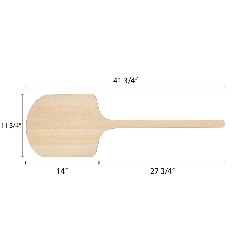 Thunder Group WDPP1242 Pizza Peel, 42" Long, 12" x 14"