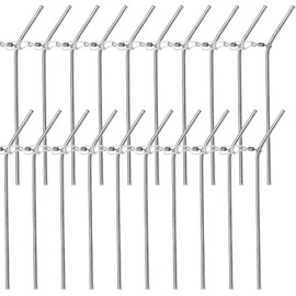 30x Fishing Anti Tangle Boom Set Anti Tangle Boom aus Metall, Abstandhalter Angeln 7/9/12 cm Sleeves Angeln Set, Feeder Angeln Zubehör Karpfen Zubehör, Grundangeln Futterkorb Angeln Tangle Angel