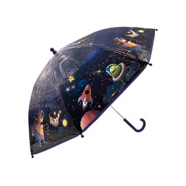 bb klostermann Children's Umbrella Space Transparent 80 cm x 88 cm Multi-Coloured, multicoloured