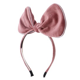 Plush Holiday Velvet Pop Up Bow With Silver Trim-Mauve