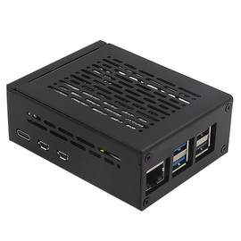 Geekworm Raspberry Pi 5 Case (P579) | Support PCIe M.2 NVMe SSD Shield Top X1001 / X1000 & Raspberry Pi 5 Active Cooler