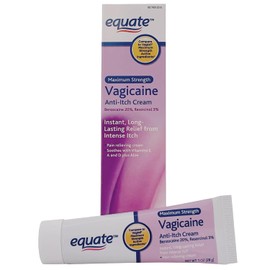 Vagicaine Cream Maximum Strength, Anti Itch Cream (Pack of 2) + VSL STICKER