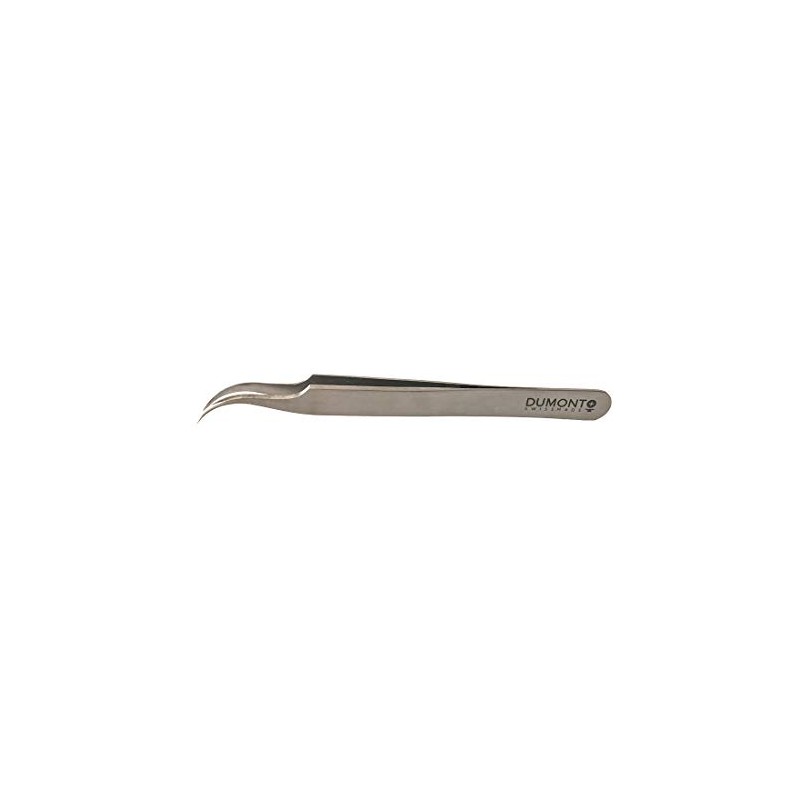 Dumont Tweezers in Carbon Steel fine, Curved Points 115mm