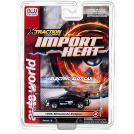 AUTO World Xtraction Import Heat SC391 Slot Car 1995 Mitsubishi Eclipse SR B