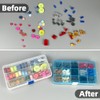 DuoFire Plastic Organizer Container Storage Box Adjustable Divider Removable Grid