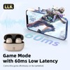 ROSESELSA Ceramics Budget Wireless Earbuds, High-Fidelity Sound, 60ms Gaming Earphones,