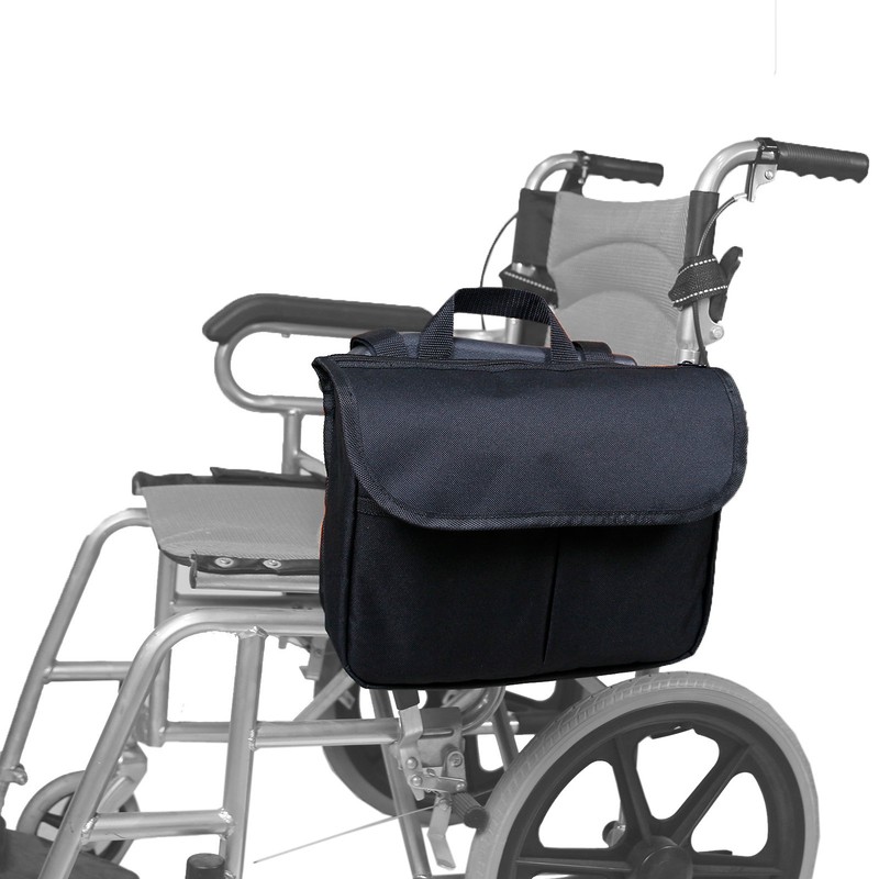 Travel Tote for Carrying Accessories on Wheelchair Rolling Walkers Transport