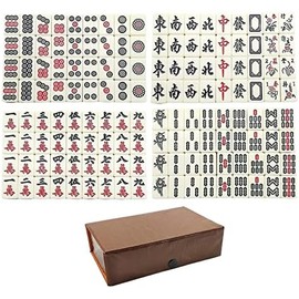 Mahjong Set Chino mah Jong Juego Mini Mahjong Set para niños niños familias Adultos 149pcs