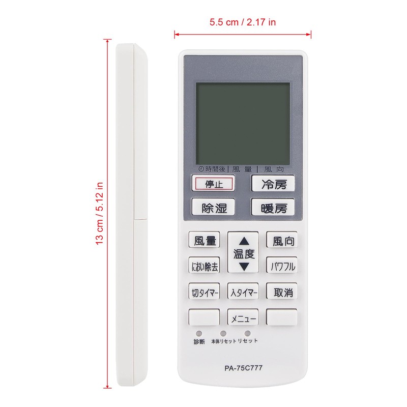 PerFascin Replacement Remote Control for Panasonic A75C3777 CWA75C3778X CS-401CF2-W CS-281CFR