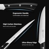 PAUDIN Steak Knives, Steak Knives Set of 8, Razor-Sharp Steak