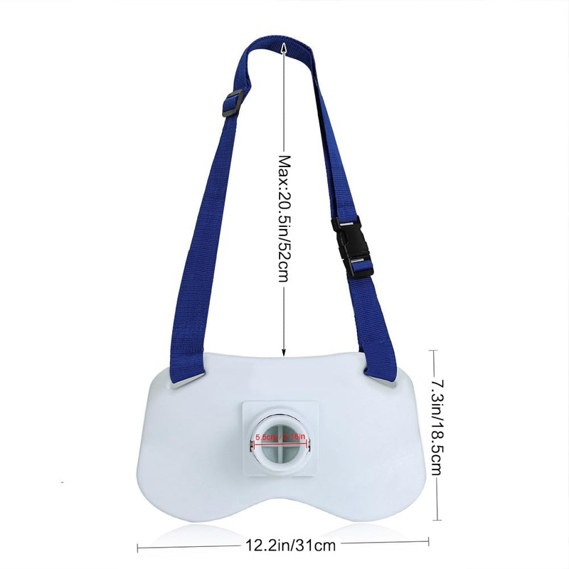 PELLOR Fishing Fighting Belt, 362° Adjustable Fishing Rod Holder with