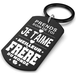 Allpeak Cadeau Frère Cadeau Noel - Porte Clef - FR, Blue black