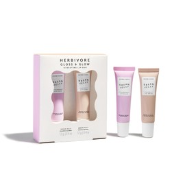HERBIVORE Gloss & Glow Hydrating Lip Duo | Includes Dream Jelly Strawberry and Coconut Lip Balms - Plant-based, Vegan, Cruelty-Free