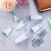 Ferraycle 8 Set Metal Hold Down Brackets 1.8 inch Silver