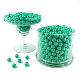 Color It Candy Shimmer Turquoise Sixlets 2 Lb Bag - Perfect For Table Centerpieces, Weddings, Birthdays, Candy Buffets, & Party Favors.