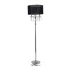 Deco 79 Metal Floor Lamp with Dangling Crystals, 16" x