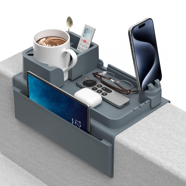 CLESOO CLESOO Couch Cup Holder - Anti-Slip Sofa Armrest Tray