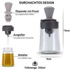 Fino Casa 2er Set, 3in1 Ölflasche mit Pinsel und Ausgießer