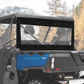 YONQIFON Uforce 1000 Rear Window Compatible with CFMOTO Uforce 1000/1000 XL Rear Windshield,Soft PVC Back Window Screen with Zipper for Uforce 1000/1000 XL 2019-2024 Accessories