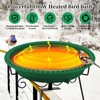 Lovppy Heated Bird Bath for Deck Railing, 100W Thermostatically Controlled