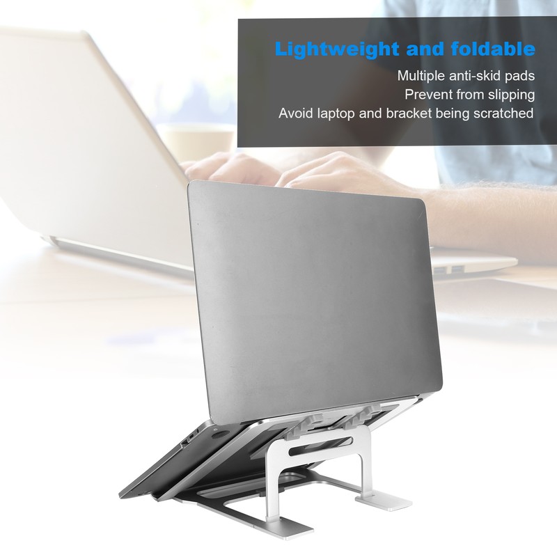 Laptop Stand Aluminum Alloy Desktop Universal Foldable Portable Notebook Cooling
