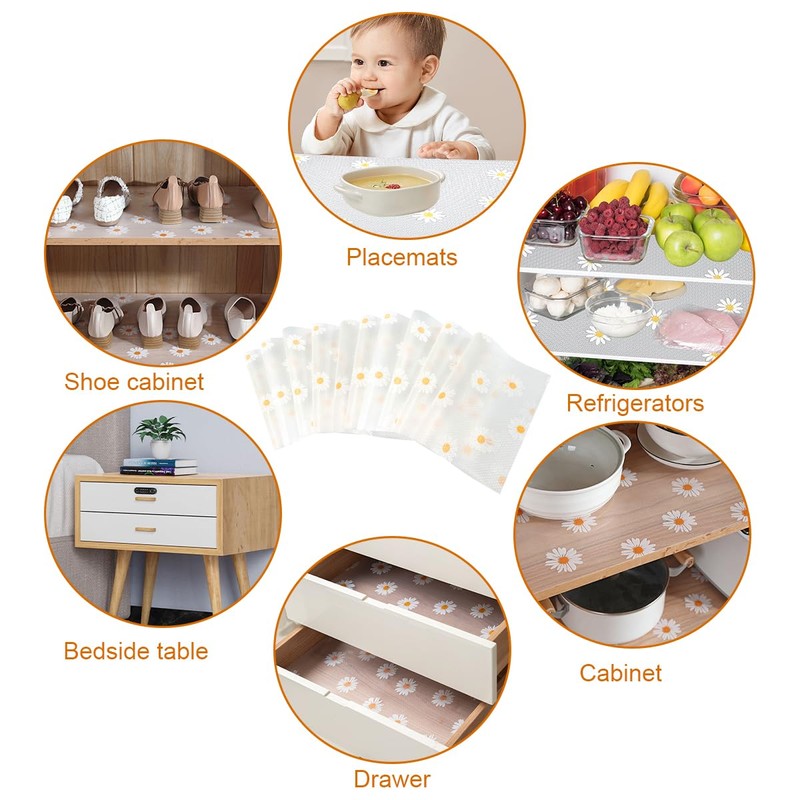 10 Pcs Refrigerator Mats, 30×40cm Fridge Liners, Refrigerator Liners Pad,