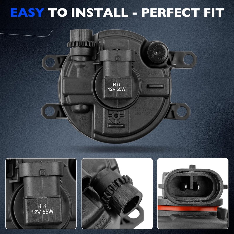 Misakomo Fog Lights - Front Fog Lamps Assembly Compatible with