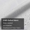 Marsrut 2 Pack Boat Cover, Outdoor Waterproof Pontoon Captain Bench