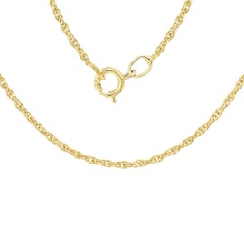 Carissima Gold Women's 9 ct Yellow Gold 0.6 mm Prince of Wales Chain Necklace of Length 51 cm/20 Inch