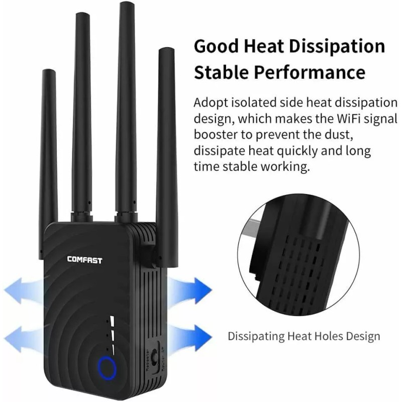 WAVLINK 1200 MPS WiFi Range Extender Internet BoosterWIFI Repeater Wireless