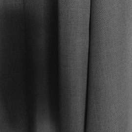 Cleanlevel EST 2016 2 x Curtains Ruffle Tape Curtain - Linen Look Opaque Scarf Decorative Curtain 140 x 245 cm Semi-Transparent Linen Look Universal Tape (2, Champagne)