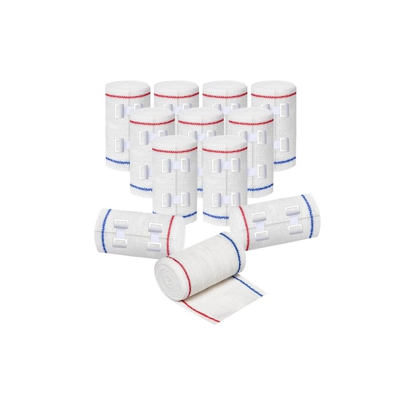 Premium Elastic Bandage Wrap 3 Inch Stretch Compression Bandages with