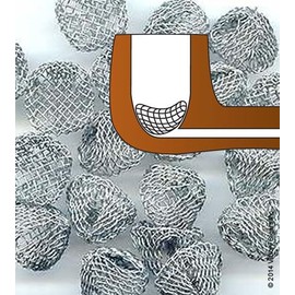 Fenny's Creations 20mm Steel Wire Dome Ball Shape Pipe Filter Screens Concave Bowl Gauzes (10)