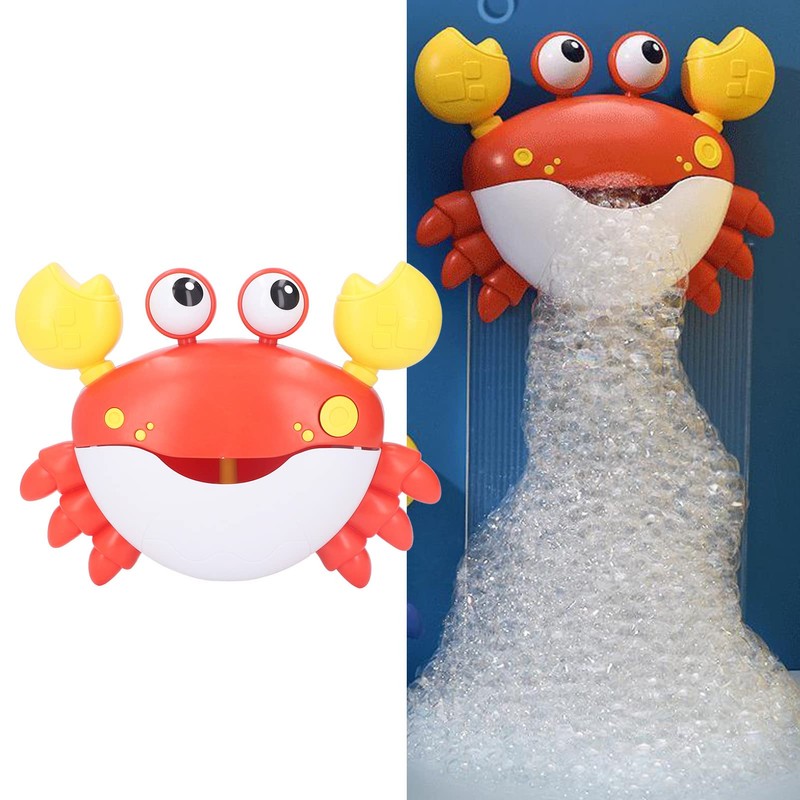 VGEBY Crab Foam Blower Bubble Machine Singing Bath Bubble Maker