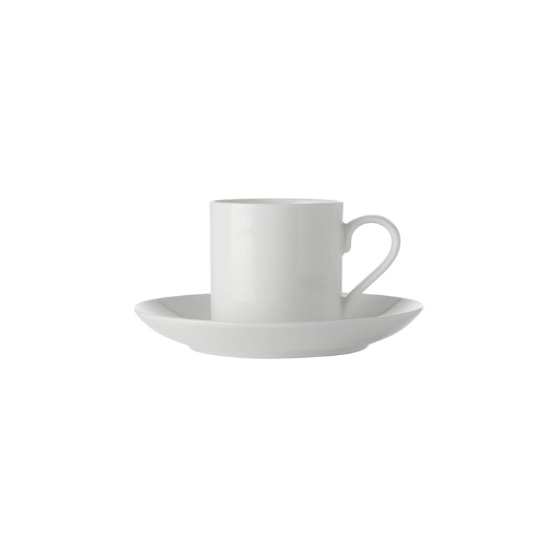 Maxwell & Williams White Basics Straight Demi Cup and Saucer
