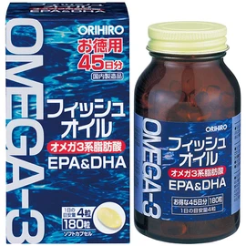 Orihiro Fish Oil, 180 Tablets