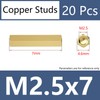 ORANXIN M2.5 x 7 mm 20 Pcs Double Brass Standoffs