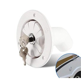 Gravity Lock Water Filler Cap RV Water Inlet Caravan Inlet Fresh Filler Nozzle Lockable Accessories with Stainless Steel Inner Core Caravan Trailer
