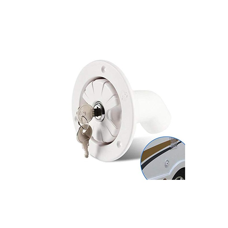 Gravity Lock Water Filler Cap RV Water Inlet Caravan Inlet