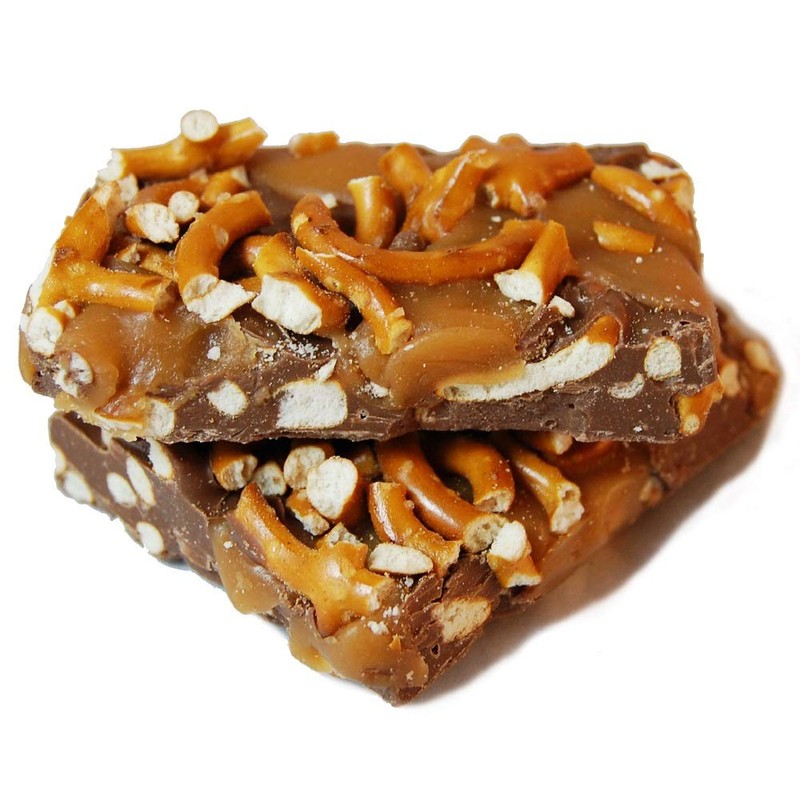 Vermont Nut Free Chocolates Pretzel Caramel Bark (12 oz)