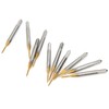 10pcs M0.9x0.225 Screw Tap High Speed Steel Drill Bits for