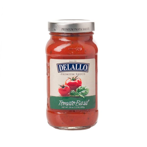 Delallo, Sauce Tomato Basil, 26 OZ (Pack of 6)