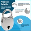 SDTC Tech 2pcs Mini Antique Padlock Retro Vintage Style Bear