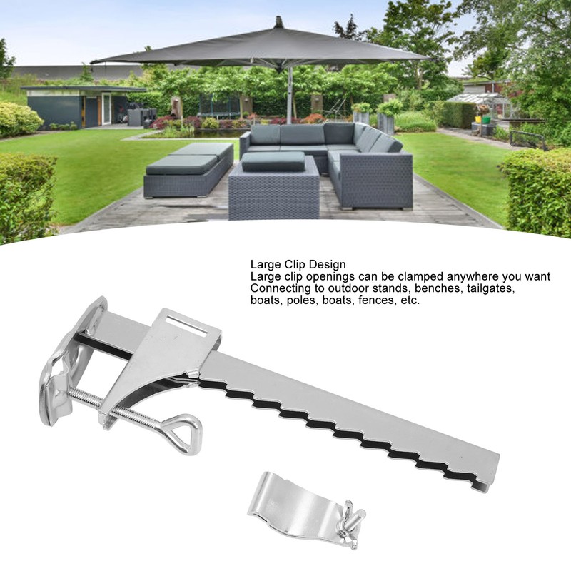 Parasol Holder for Square Balcony Railing Patio Outdoor Parasol Bracket