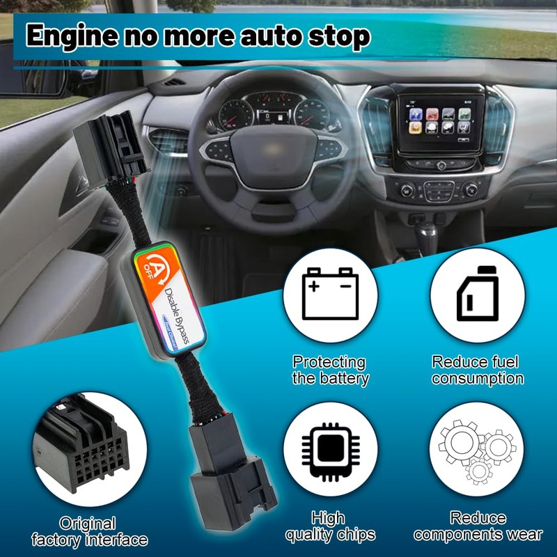 Auto Start Stop Eliminator for 2018-2024 J-eep Wrangler JL &