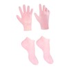 VICASKY 1Set Exfoliating Moisturizing Sock Glove for Foot Care Pink