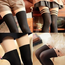 Focus Knee Socks Stockings Over Knee Stockings Two Tone Fake Stockings Two Tone Stockings Knee High Over Knee Pantyhose All In One, Knee Socks Stockings-04.Heartskin / 포커스 니삭스 스타킹 오버니 스타킹 투톤 페이크 스타킹 투톤스타킹 니하이 오버니 팬티스타킹 일체형, 니삭스스타킹-04.하트스킨