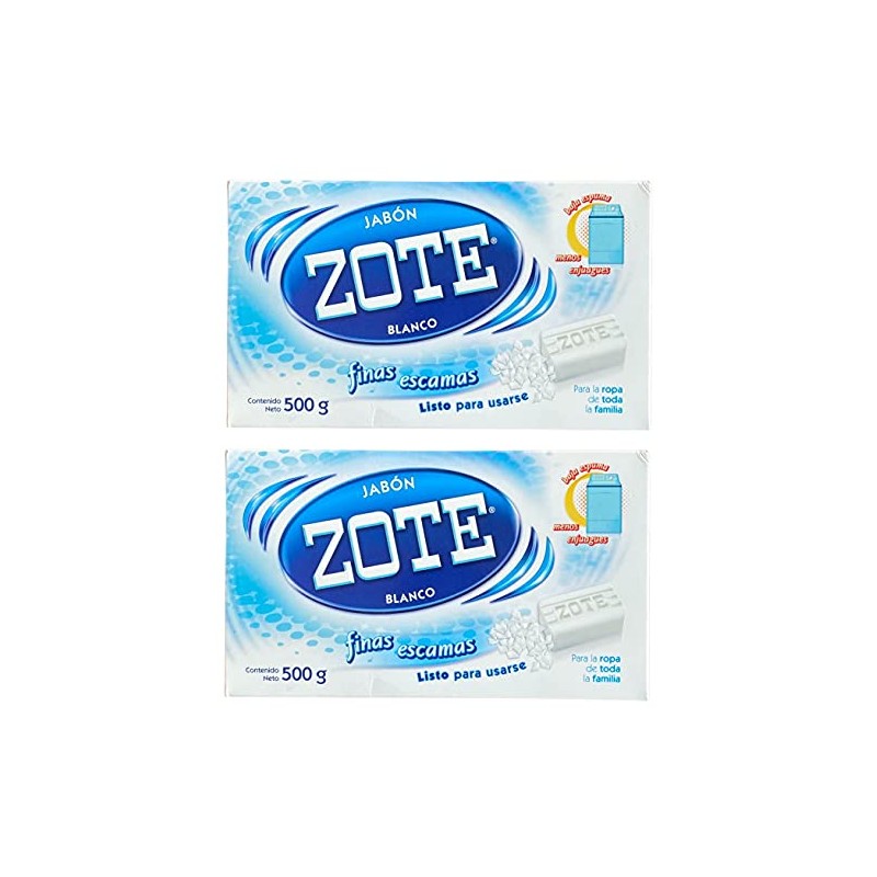 Jabón zote hojuelas 2 paquetes de 500 gr, zote hojuelas