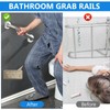 2pcs Shower Grab Rails for Bathroom Door Handles,12" Bathroom Grab