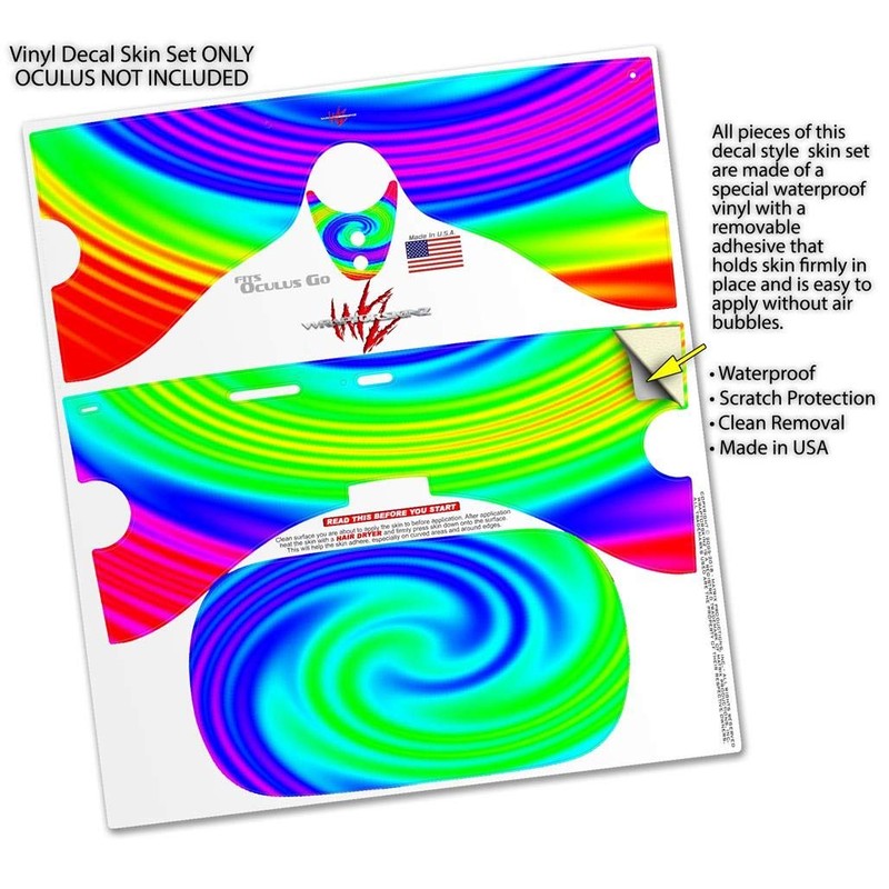 Decal Style Skin Wrap Compatible with Oculus Go Headset -